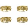 House Doctor Krúžky na obrúsky Ring Golden – set 4 ks House Doctor Krúžky na obrúsky Ring Golden – set 4 ks