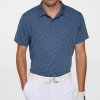 Pánska polokošaľa J.Lindeberg Bison Jacquard Polo Vintage Indigo XXL Pánska polokošaľa J.Lindeberg Bison Jacquard Polo Vintage Indigo XXL