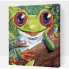 Vymalujsisam.sk Maľovanie podľa čísiel - Žabka s húsenicou Veľkosť: 30x40cm, Rám: Na plastovej doske Vymalujsisam.sk Maľovanie podľa čísiel - Žabka s húsenicou Veľkosť: 30x40cm, Rám: Na plastovej doske