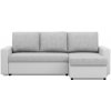 Rohová rozkladacia sedačka LUNA sivá / biela Rohová rozkladacia sedačka LUNA sivá / biela