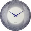 Nástenné hodiny Deep 50 svetlomodro-biele Nástenné hodiny Deep 50 svetlomodro-biele