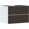 Hansgrohe Xevolos E Umývadlová skrinka, 78x56x55 cm, 2 zásuvky, matná biela/textilná tmavá sivá 54187660-HG Hansgrohe Xevolos E Umývadlová skrinka, 78x56x55 cm, 2 zásuvky, matná biela/textilná tmavá sivá 54187660-HG