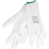 Extol Premium rukavice z polyesteru polomáčené v PU, bílé 8856630
