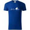 Piano ekg - krídlo - Tričko z organickej bavlny - XL ( Kráľovská modrá ) Piano ekg - krídlo - Tričko z organickej bavlny - XL ( Kráľovská modrá )