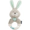 Detské plyšové hrkálka Baby Mix králik mätový Detské plyšové hrkálka Baby Mix králik mätový