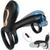 SuperLove Vibrating Cock Ring with 360 Twisting G-Spot Stimulator & Remote Black