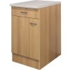 Kuchynská skrinka dolná s dvierkami Flex Well Nano/Ischia šírka 50 cm dekor buk Kuchynská skrinka dolná s dvierkami Flex Well Nano/Ischia šírka 50 cm dekor buk