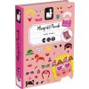 Janod magnetibook Zábavné tváre dievčatá Janod magnetibook Zábavné tváre dievčatá