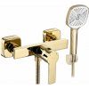 Rea Argus, sprchová batéria s ručnou bodovou sprchovou súpravou, zlatá lesklá, REA-B6408 Rea Argus, sprchová batéria s ručnou bodovou sprchovou súpravou, zlatá lesklá, REA-B6408
