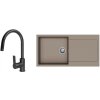STRONG K-StrongSinks S3 Set drez Zala 1000x500mm granit béžová + Batéria Loira čierna STRONG K-StrongSinks S3 Set drez Zala 1000x500mm granit béžová + Batéria Loira čierna
