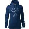 Barová chémia - pivo - Mikina dámská Cape s kapucí - 2XL ( Polnočná modrá ) Barová chémia - pivo - Mikina dámská Cape s kapucí - 2XL ( Polnočná modrá )