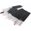 Verk 24381 Sada kozmetických štetcov 20 ks čierno-strieborné