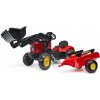 Falk Šliapací traktor 2030M Red Supercharger pedal charger s odpojiteľnou vlečkou Falk Šliapací traktor 2030M Red Supercharger pedal charger s odpojiteľnou vlečkou