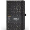 Castelli Gold Art Deco linajkový zápisník L A5 Black Castelli Gold Art Deco linajkový zápisník L A5 Black