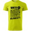 1973 v kocke - Klasické pánske tričko vyššej gramáže - 2XL ( Limetková ) 1973 v kocke - Klasické pánske tričko vyššej gramáže - 2XL ( Limetková )