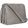 Mondo Italia kožená kabelka na rameno 517 tmavošedá