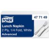 Tork servítky 1/4 sklad 2V 32,5x32,8cm Advanced Lunch biela Tork servítky 1/4 sklad 2V 32,5x32,8cm Advanced Lunch biela