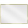 Mexen Loft, obdĺžnikové kúpeľňové zrkadlo 70 x 50 cm, farba rámu zlatá lesklá, 9852-070-050-000-50 Mexen Loft, obdĺžnikové kúpeľňové zrkadlo 70 x 50 cm, farba rámu zlatá lesklá, 9852-070-050-000-50