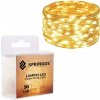 SPRINGOS LED svetelný had Mikro 10m 240 LED IP44 8 svetelných módov teplá biela