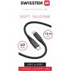Swissten 71532010 dátový USB-C, 60W / 3A / 1x USB-C(M) / 1x USB-C(M), 1,5m, čern