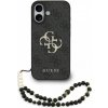 Zadný kryt Guess PU 4G Metal Logo Strap pre iPhone 17 čierny Zadný kryt Guess PU 4G Metal Logo Strap pre iPhone 17 čierny