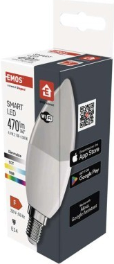 EMOS Smart LED žiarovka GoSmart sviečka / E14 /4,8 W 40 W
