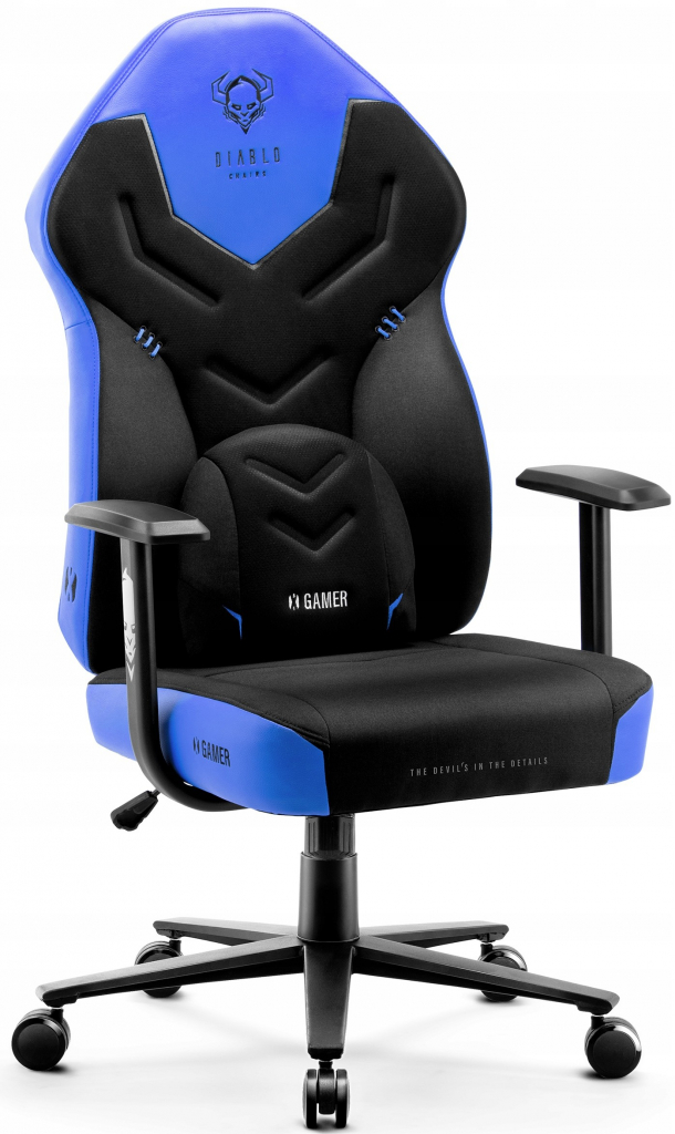 Diablo Chairs X-Gamer 2.0 Normal Size čierno-modrá