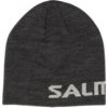 Salming Beanie Logo Grey šedá Salming Beanie Logo Grey šedá