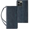 Púzdro na mobil Magnet Strap knižkové kožené púzdro na iPhone 12 Pro, modré (HUR250112) Púzdro na mobil Magnet Strap knižkové kožené púzdro na iPhone 12 Pro, modré (HUR250112)