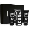 Dsquared2 Icon Pour Homme parfumovaná voda pre mužov 100 ml + sprchový gél 100 ml + balzám po holení 100 ml darčeková sada Dsquared2 Icon Pour Homme parfumovaná voda pre mužov 100 ml + sprchový gél 100 ml + balzám po holení 100 ml darčeková sada