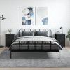 Nočné stolíky 2 ks čierne 40x42x60 cm kompozitné drevo-ForU-825904 Nočné stolíky 2 ks čierne 40x42x60 cm kompozitné drevo-ForU-825904