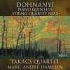 Takács Quartet, DOHNANYI: PIANO QUINTETS & STRING QUARTET NO 2, CD Takács Quartet, DOHNANYI: PIANO QUINTETS & STRING QUARTET NO 2, CD