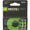 GP ReCyko Pro AAA 800mAh 4ks 1032124080 GP ReCyko Pro AAA 800mAh 4ks 1032124080