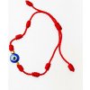 Čakrový náramok modré oko - červený Čakrový náramok modré oko - červený