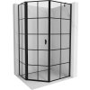 Mexen Mist, päťuholníkový sprchový kút, ľavý 90 x 100 cm, čierna mriežka, čierny - 8A8-090-100-70-77-L Mexen Mist, päťuholníkový sprchový kút, ľavý 90 x 100 cm, čierna mriežka, čierny - 8A8-090-100-70-77-L