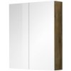 Mereo Kúpeľňová galérka 60 cm, zrkadlová skrinka, 2x dvere, MER-CN716GH