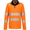 Reflexná Polokošeľa so zipsom Oranžová 4XL Reflexná Polokošeľa so zipsom Oranžová 4XL
