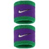 Nike Swoosh Classic potítka na zápästie zelená/fialová/biela 2 ks Nike Swoosh Classic potítka na zápästie zelená/fialová/biela 2 ks