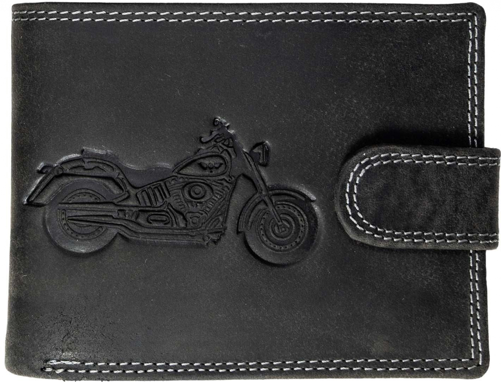 Wild pánska peňaženka s prackou chopper čierna