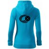 Florbal lopta - Mikina dámska trendy zipper s kapucňou - S ( Svetlý tyrkys ) Florbal lopta - Mikina dámska trendy zipper s kapucňou - S ( Svetlý tyrkys )