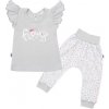 2-dielna dojčenská bavlnená súprava New Baby Happy Flower sivá 86 (12-18m) 2-dielna dojčenská bavlnená súprava New Baby Happy Flower sivá 86 (12-18m)