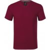 Malfini Premium tričko Action V-neck pánske krátký rukáv MAL-7008613 garnet