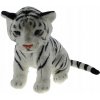 Plyšový tiger plyšová hračka tiger ako živý, maznavý, bielo-sivý Plyšový tiger plyšová hračka tiger ako živý, maznavý, bielo-sivý