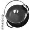 Orion Pánev Wok Grande se skleněnou poklicí 32 cm
