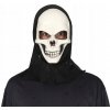 Maska na tvár Guirca plastová lebka biela Maska na tvár Guirca plastová lebka biela