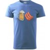 Pivo a klobása - Klasické pánske tričko vyššej gramáže - L ( Svetlomodrá ) Pivo a klobása - Klasické pánske tričko vyššej gramáže - L ( Svetlomodrá )