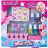 Mikro Trading Glamour sada krásy s lakmi na nechty, pilníkom a nálepkami na telo a nechty v krabičke Mikro Trading Glamour sada krásy s lakmi na nechty, pilníkom a nálepkami na telo a nechty v krabičke