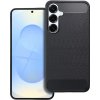 Obal / kryt na Samsung Galaxy S25 Plus čierny - karbónové puzdro Obal / kryt na Samsung Galaxy S25 Plus čierny - karbónové puzdro