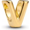 PANDORA pozlátená korálka písmeno V 763968C00 PANDORA pozlátená korálka písmeno V 763968C00