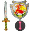 Penová súprava meč štít drak rytier kráľ Penová súprava meč štít drak rytier kráľ